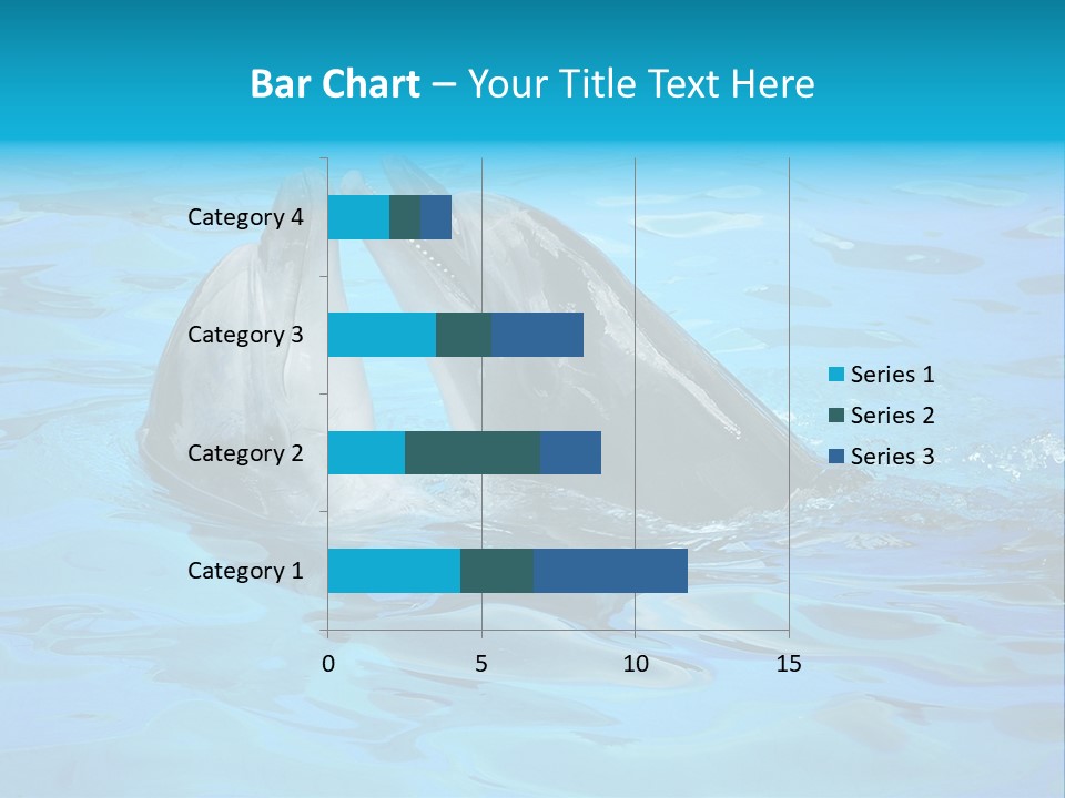 Happy Dolphin Flipper PowerPoint Template