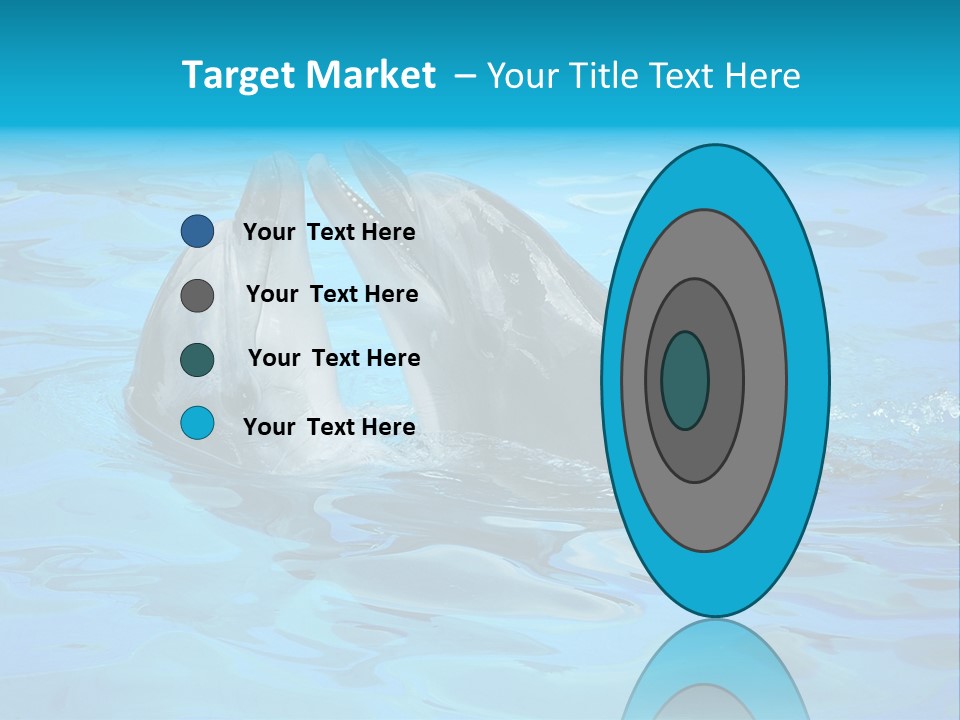 Happy Dolphin Flipper PowerPoint Template