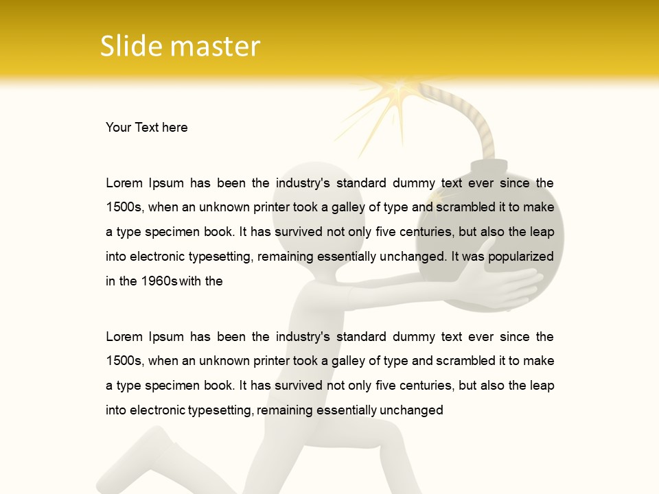 Tie Professional Clock PowerPoint Template