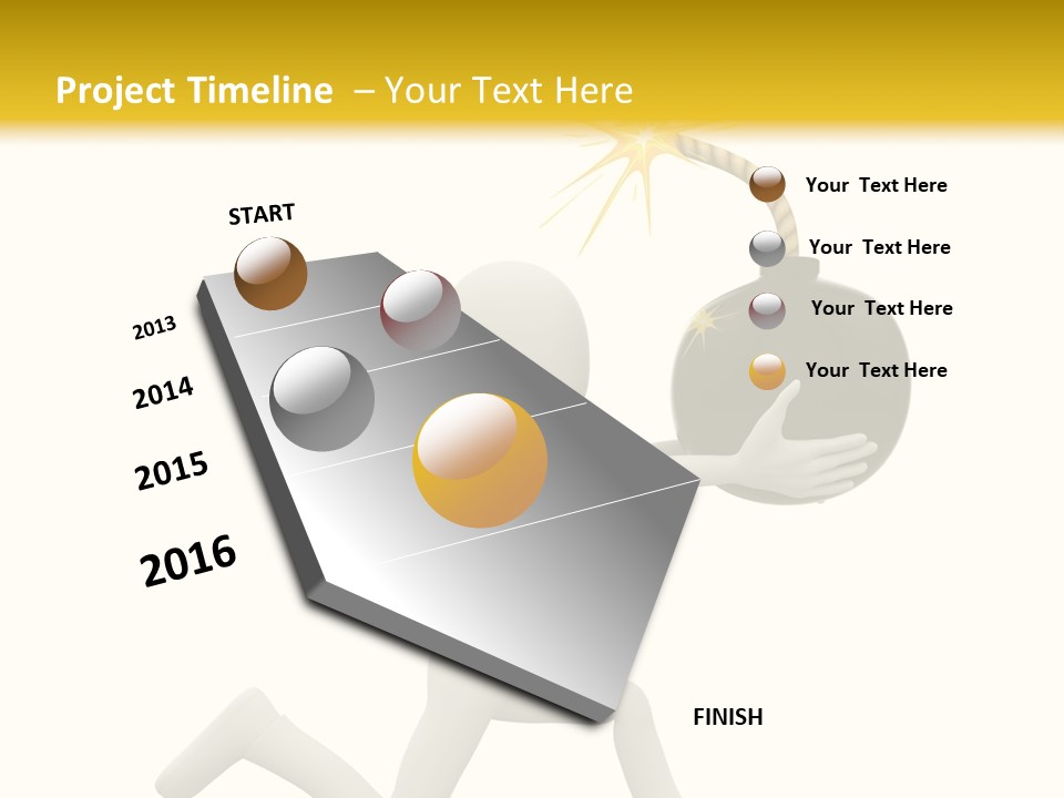 Tie Professional Clock PowerPoint Template