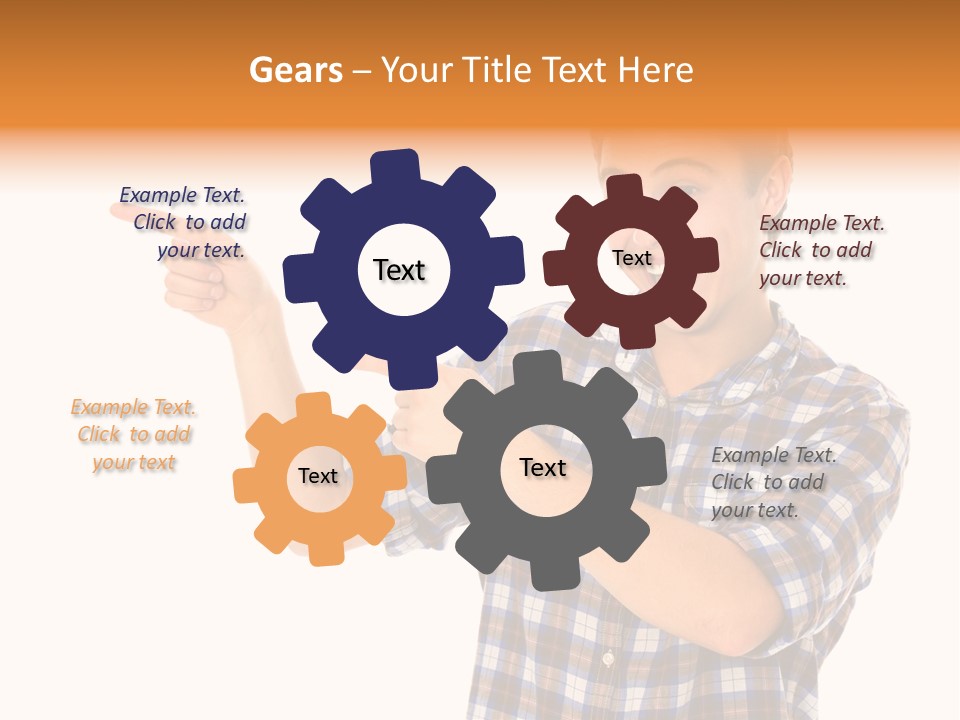 Hands Casual Smile PowerPoint Template