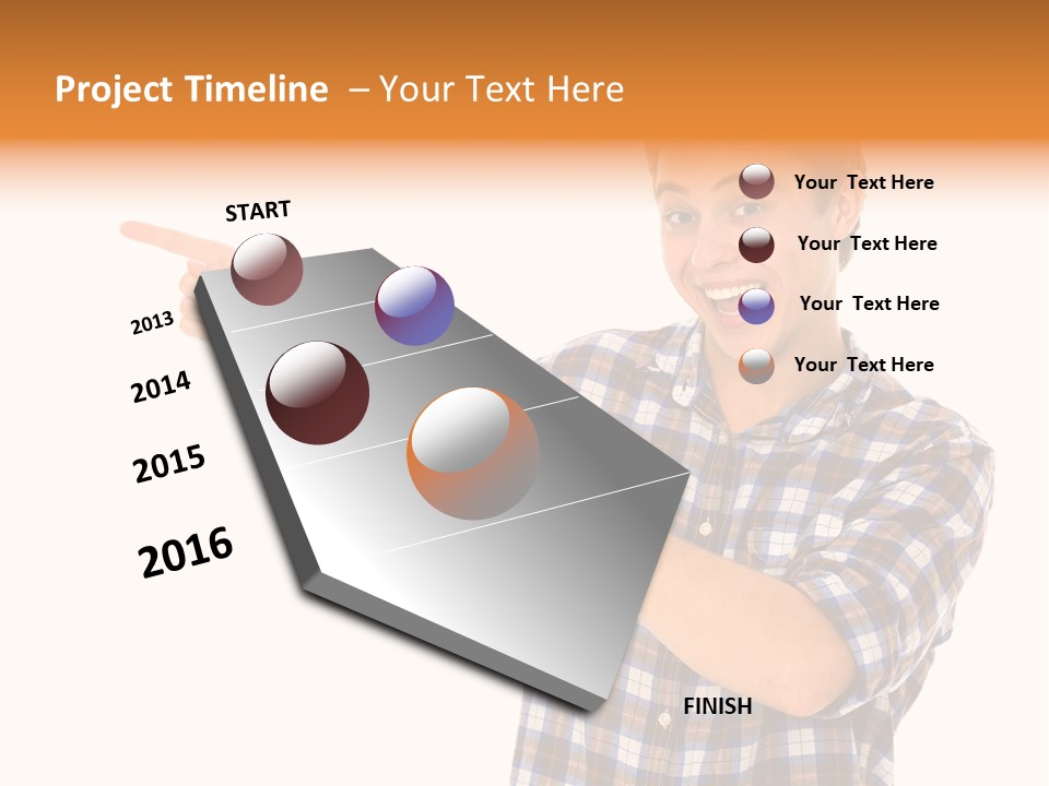 Hands Casual Smile PowerPoint Template