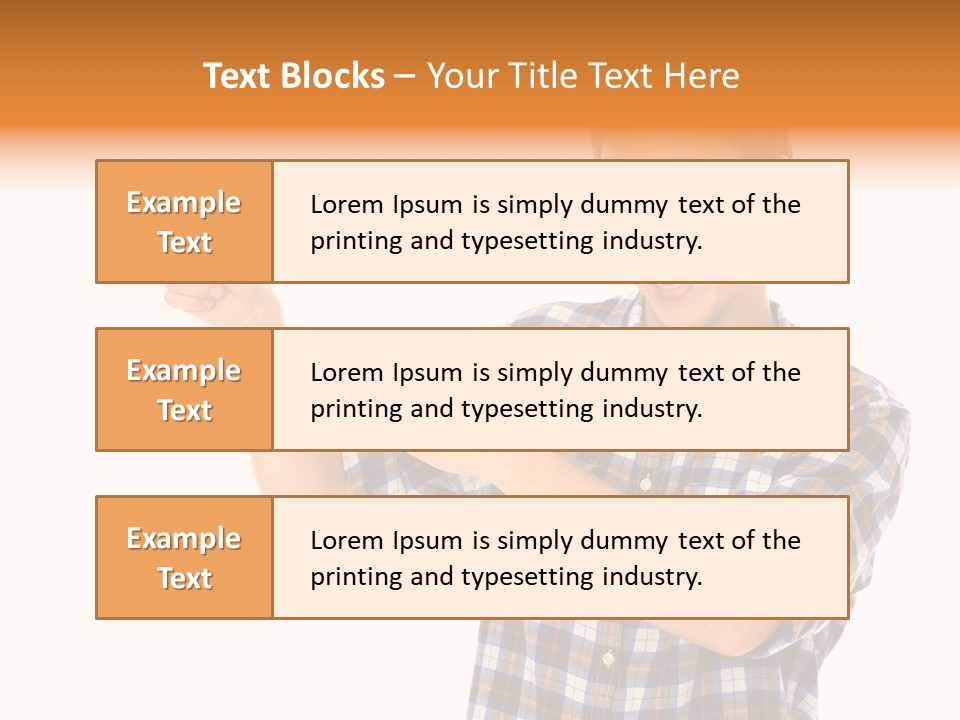 Hands Casual Smile PowerPoint Template