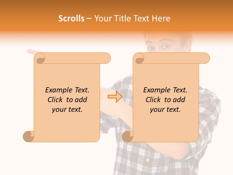 Hands Casual Smile PowerPoint Template