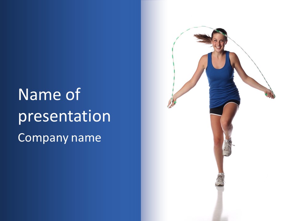 Woman Smile Person PowerPoint Template