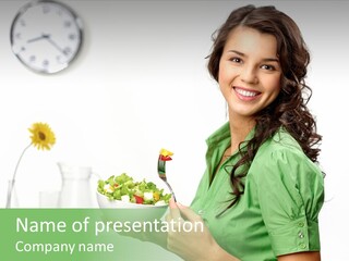 Healthy Holding Nutrition PowerPoint Template