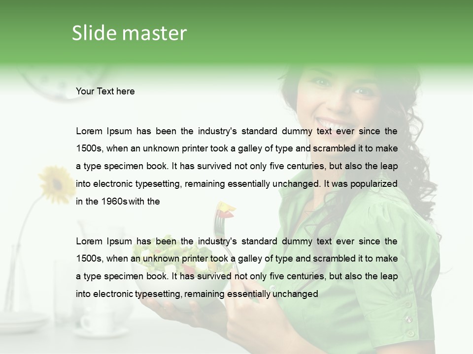 Healthy Holding Nutrition PowerPoint Template