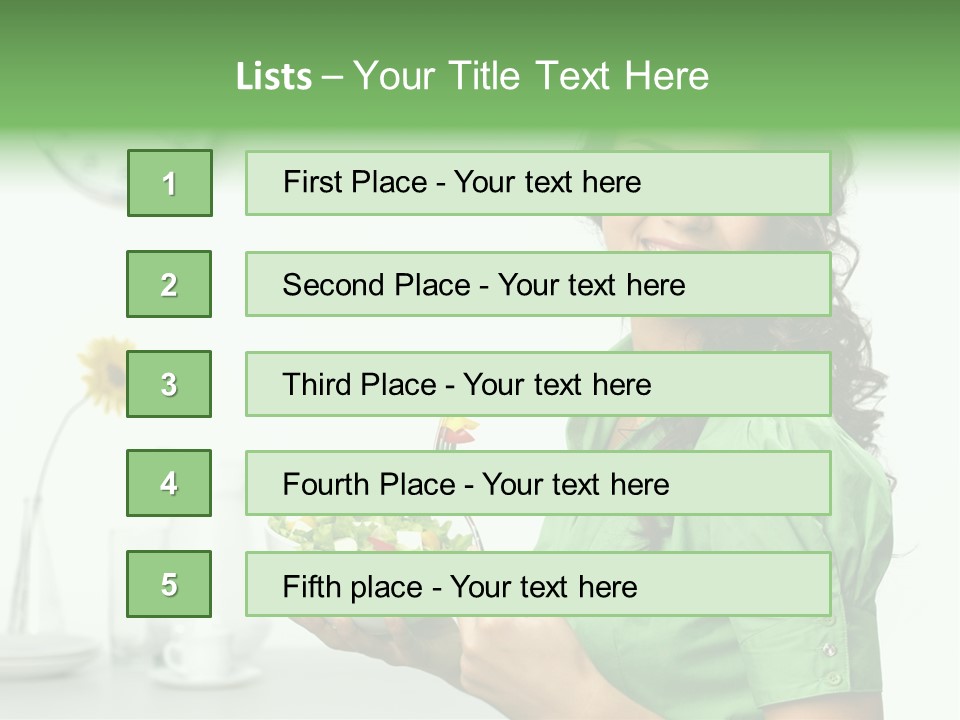 Healthy Holding Nutrition PowerPoint Template