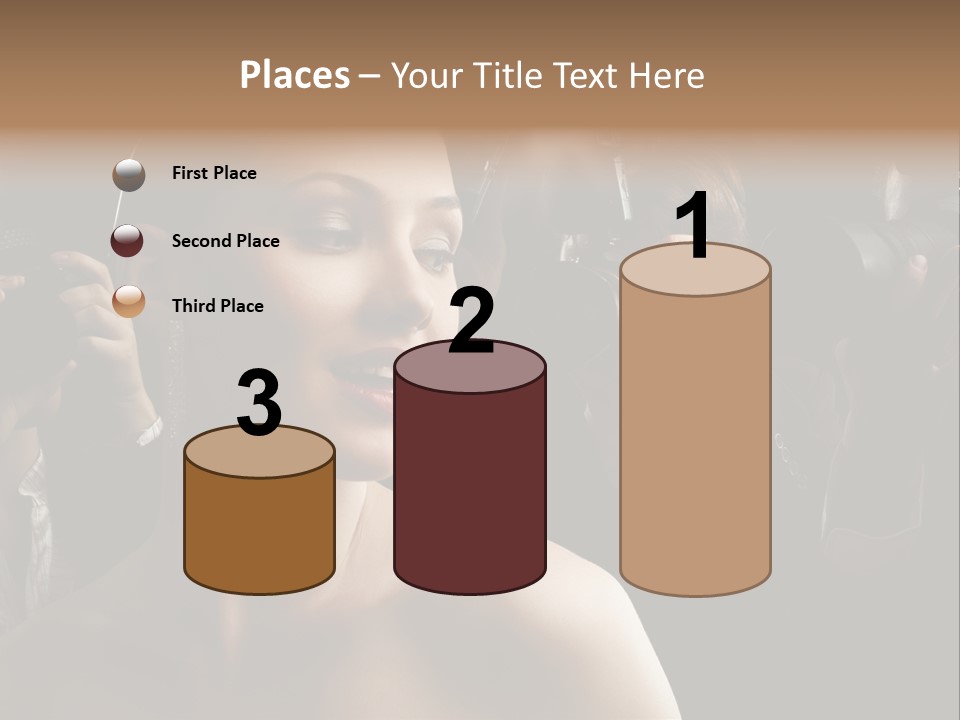 Success Reporter Caucasian PowerPoint Template