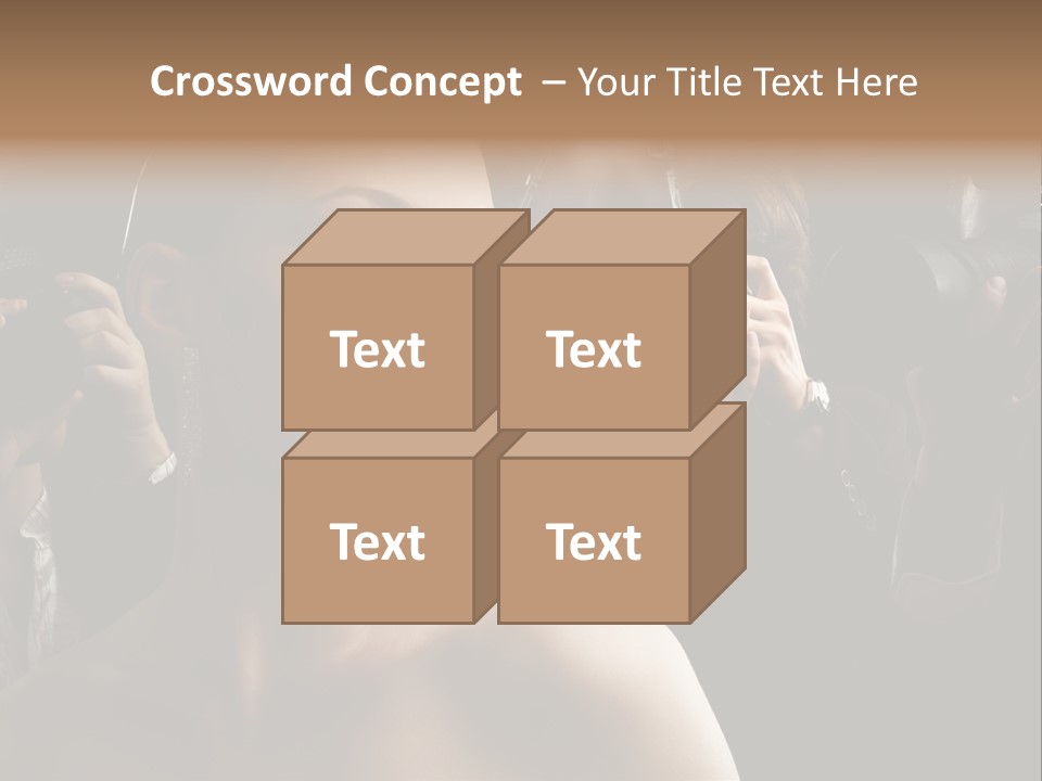 Success Reporter Caucasian PowerPoint Template