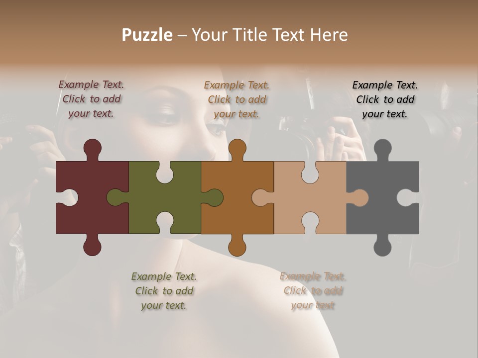 Success Reporter Caucasian PowerPoint Template