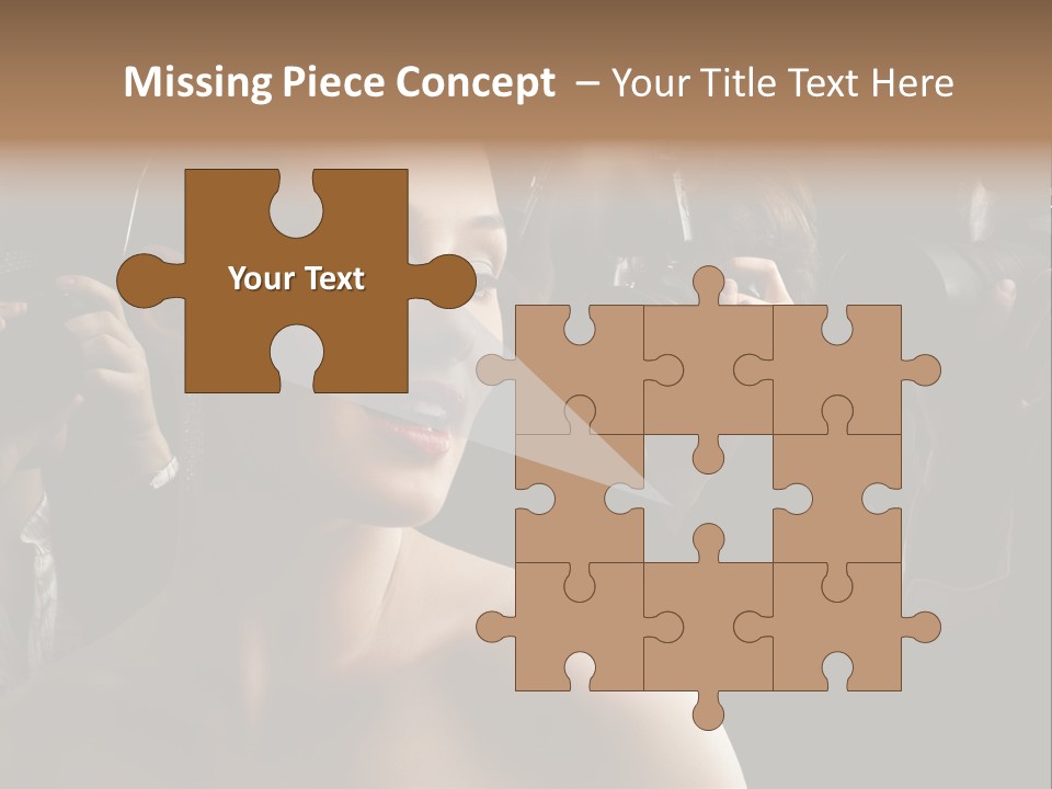 Success Reporter Caucasian PowerPoint Template