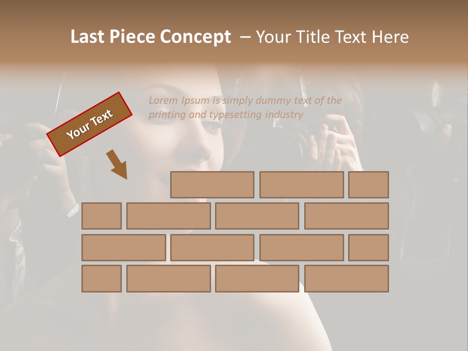 Success Reporter Caucasian PowerPoint Template