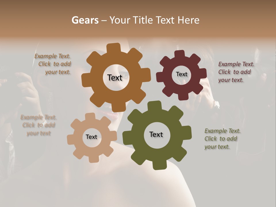 Success Reporter Caucasian PowerPoint Template