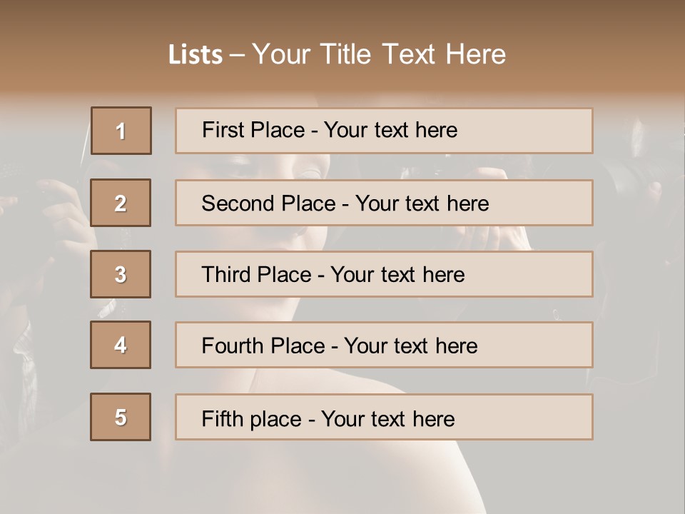 Success Reporter Caucasian PowerPoint Template