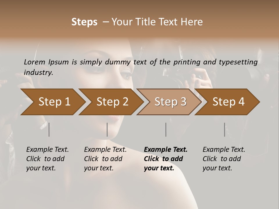 Success Reporter Caucasian PowerPoint Template