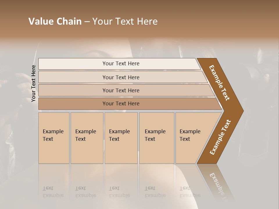 Success Reporter Caucasian PowerPoint Template