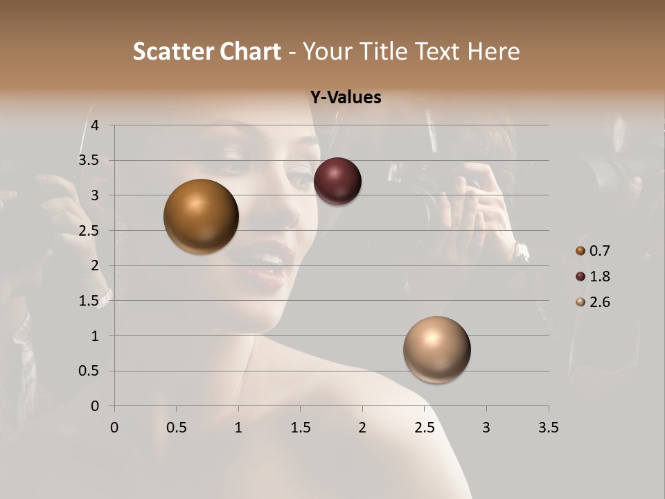 Success Reporter Caucasian PowerPoint Template