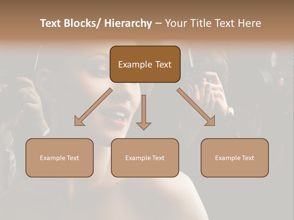 Success Reporter Caucasian PowerPoint Template
