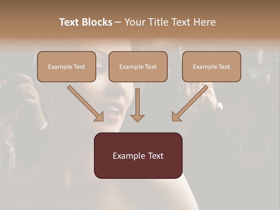 Success Reporter Caucasian PowerPoint Template