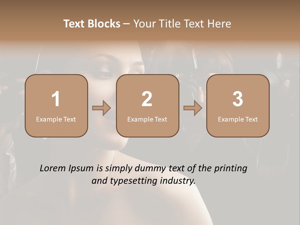 Success Reporter Caucasian PowerPoint Template