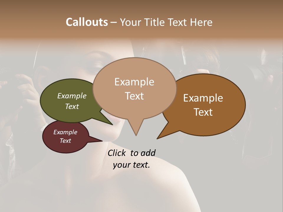 Success Reporter Caucasian PowerPoint Template