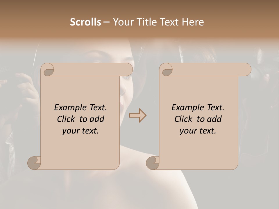 Success Reporter Caucasian PowerPoint Template