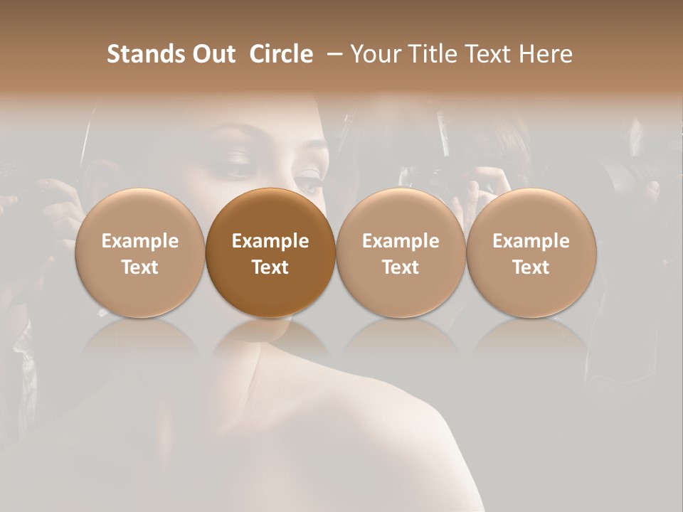 Success Reporter Caucasian PowerPoint Template