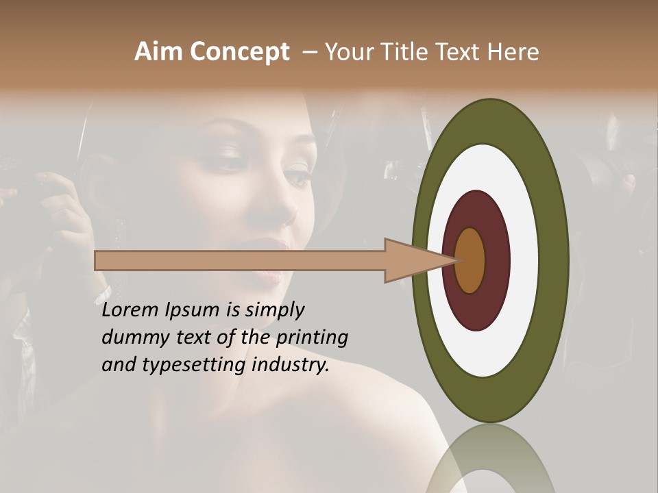 Success Reporter Caucasian PowerPoint Template