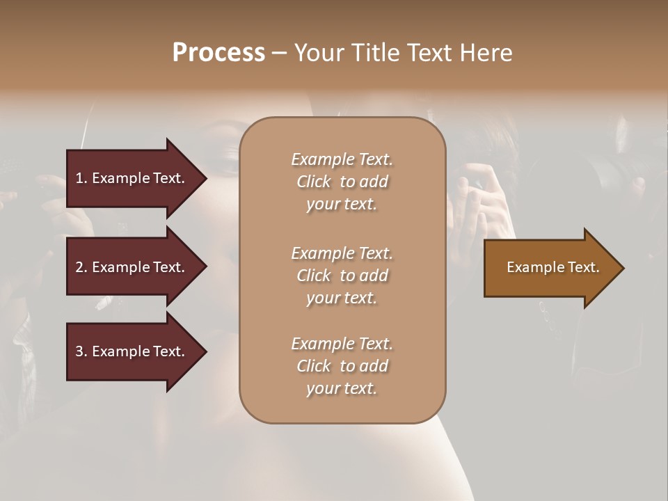 Success Reporter Caucasian PowerPoint Template