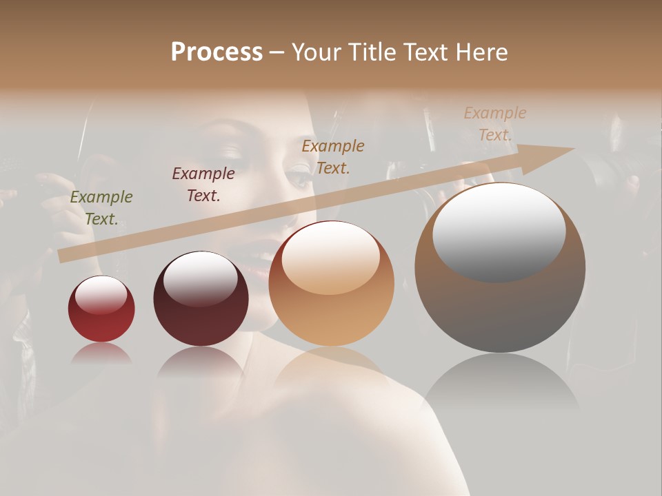 Success Reporter Caucasian PowerPoint Template