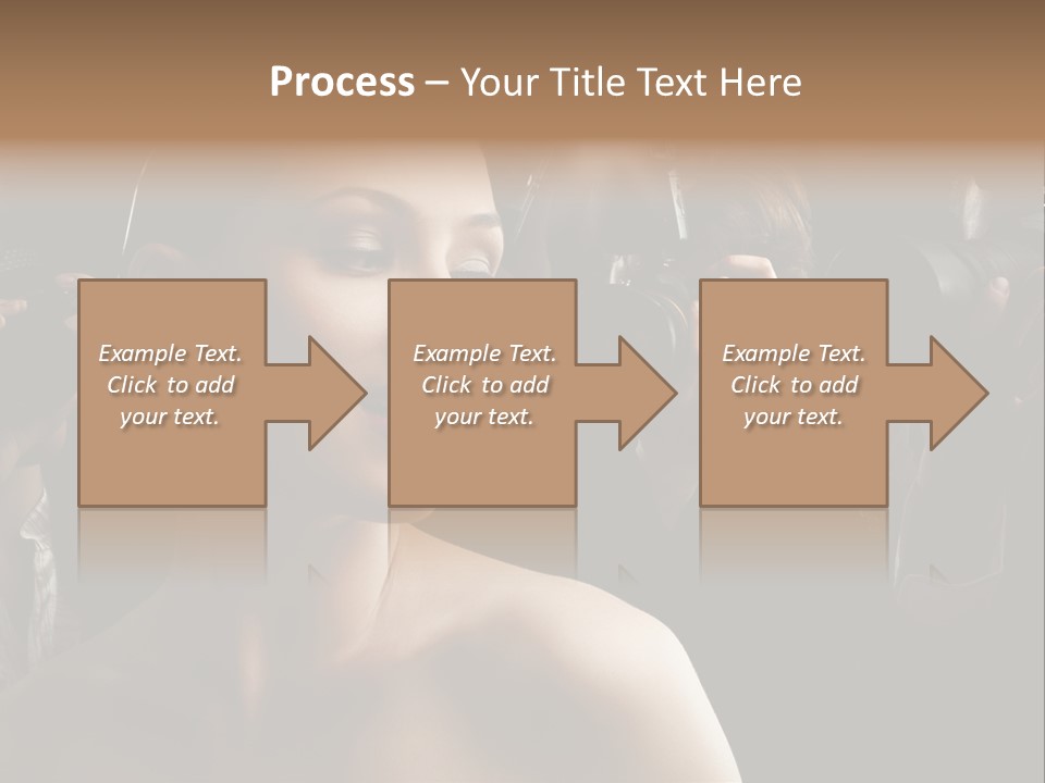 Success Reporter Caucasian PowerPoint Template
