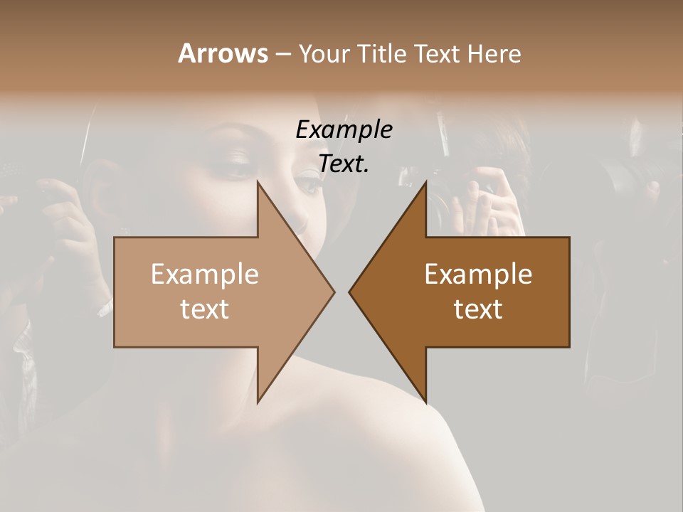 Success Reporter Caucasian PowerPoint Template