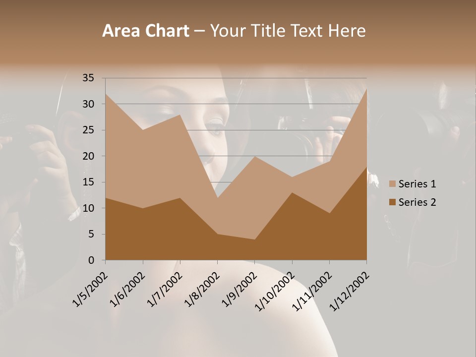 Success Reporter Caucasian PowerPoint Template