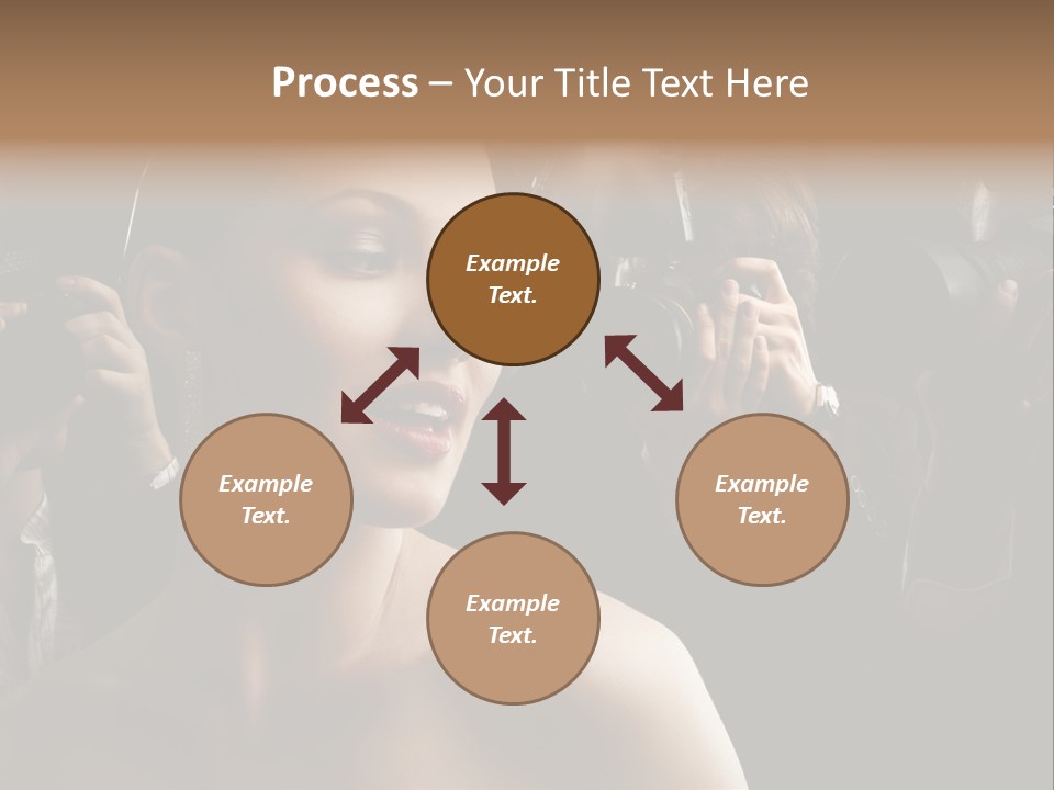 Success Reporter Caucasian PowerPoint Template