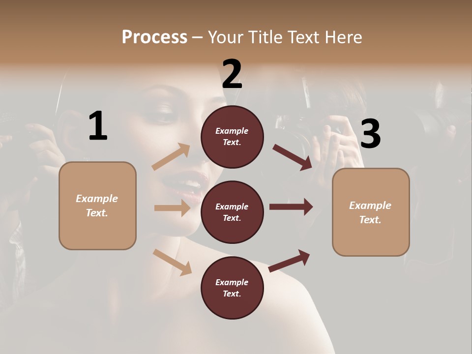 Success Reporter Caucasian PowerPoint Template