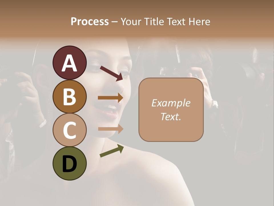 Success Reporter Caucasian PowerPoint Template