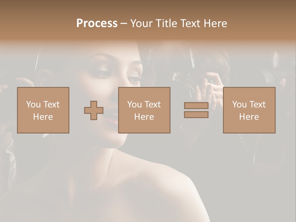 Success Reporter Caucasian PowerPoint Template