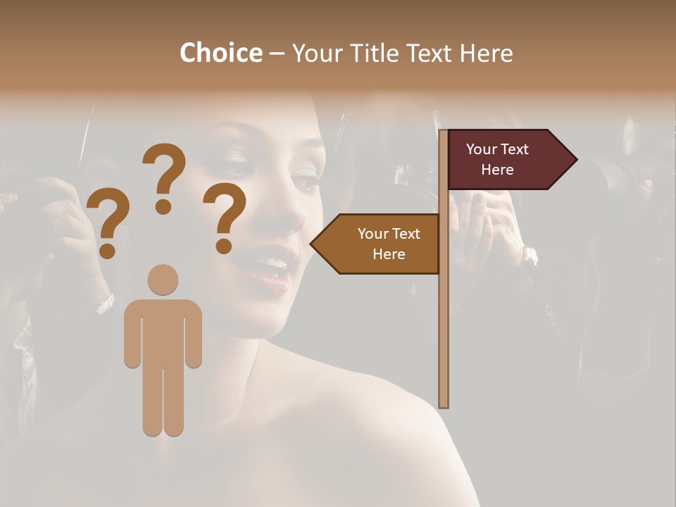 Success Reporter Caucasian PowerPoint Template