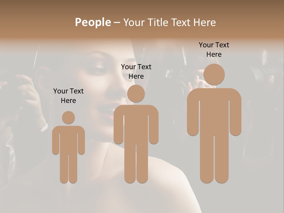 Success Reporter Caucasian PowerPoint Template