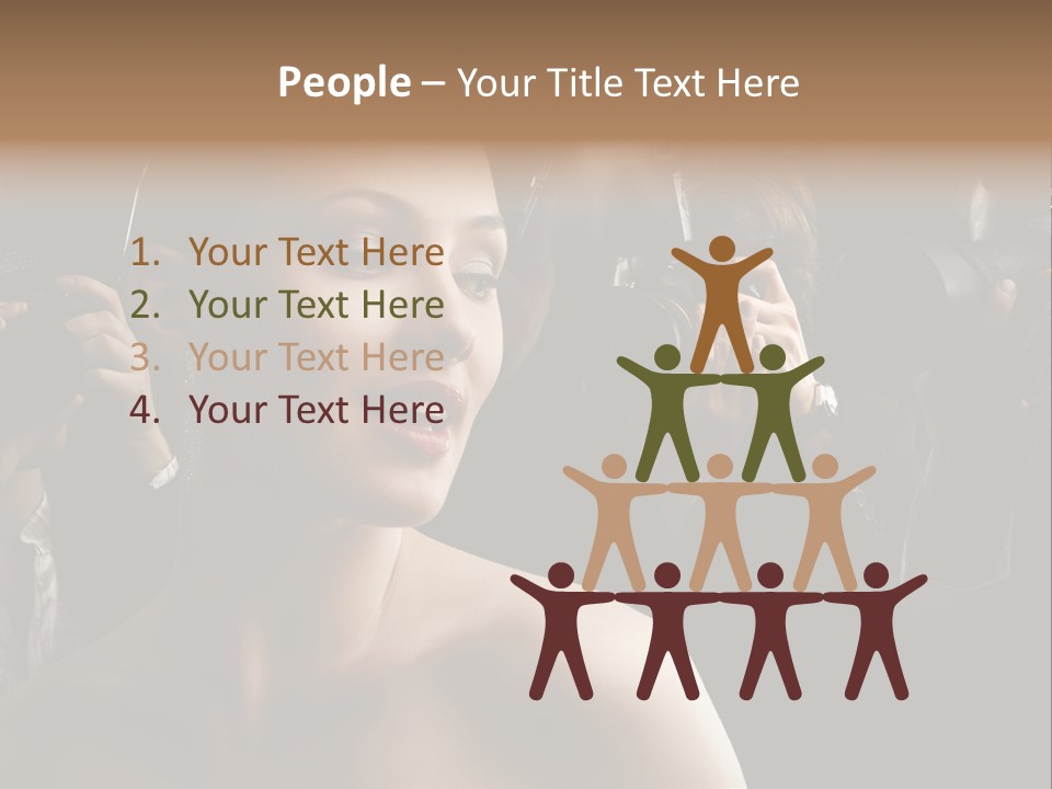 Success Reporter Caucasian PowerPoint Template