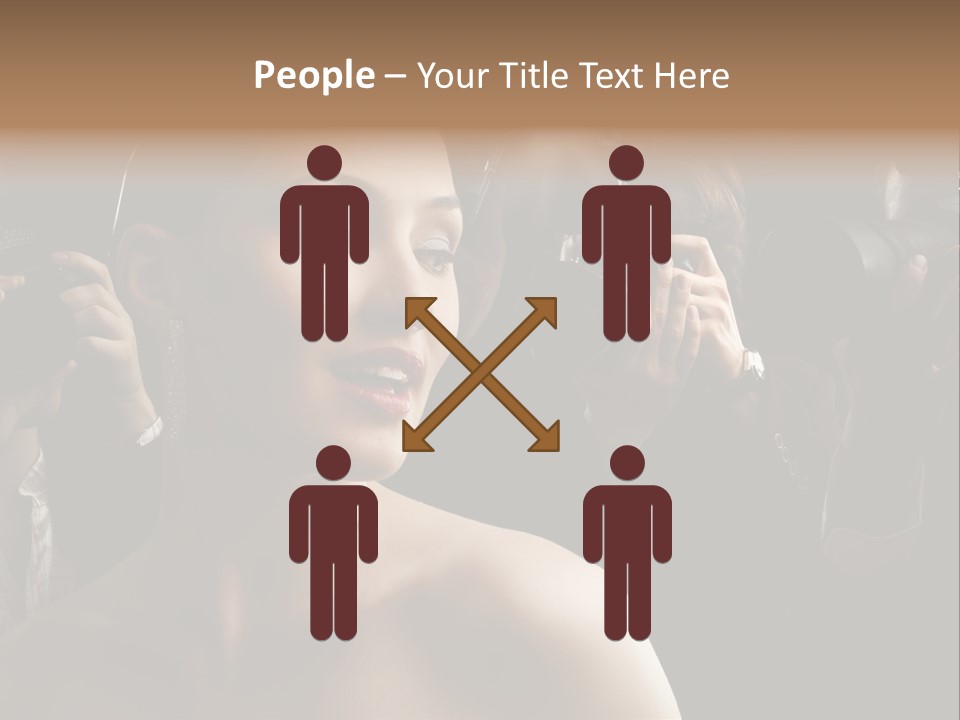 Success Reporter Caucasian PowerPoint Template