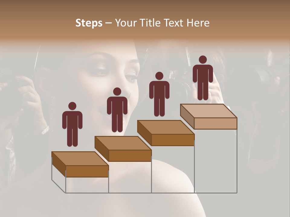 Success Reporter Caucasian PowerPoint Template