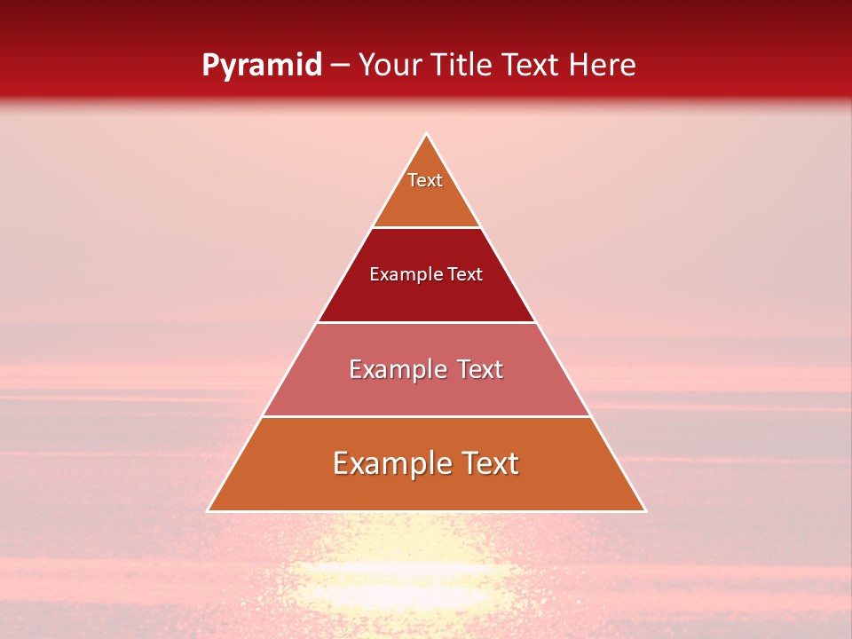 Reflection Shore Red PowerPoint Template