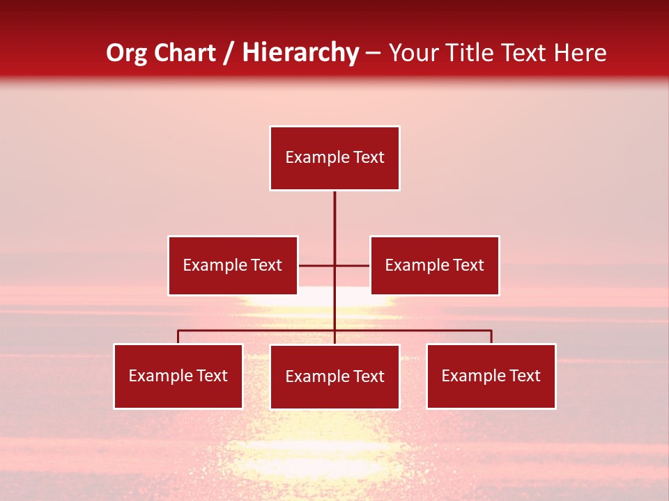 Reflection Shore Red PowerPoint Template
