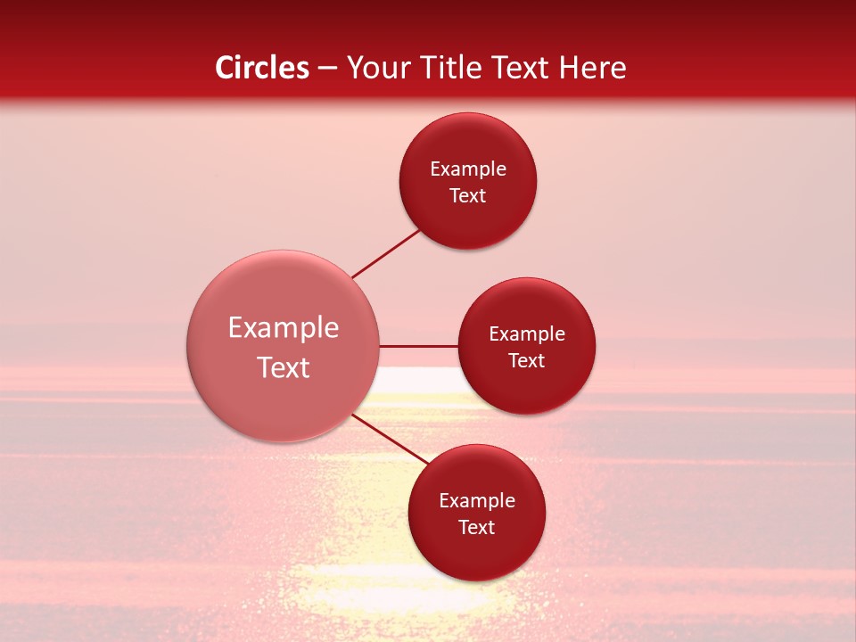 Reflection Shore Red PowerPoint Template
