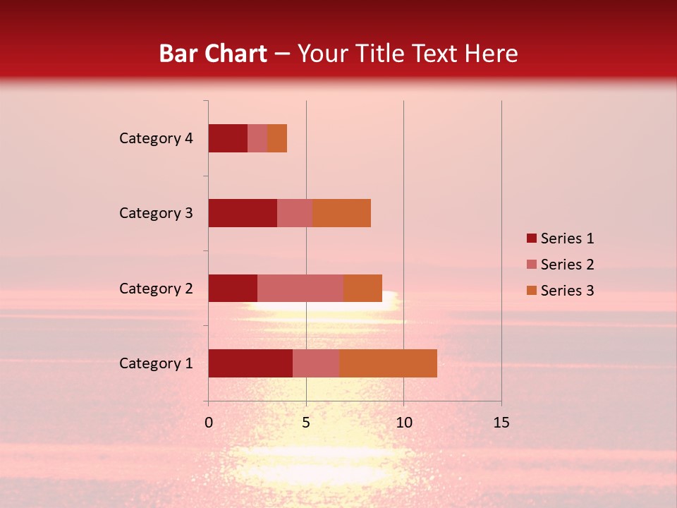 Reflection Shore Red PowerPoint Template