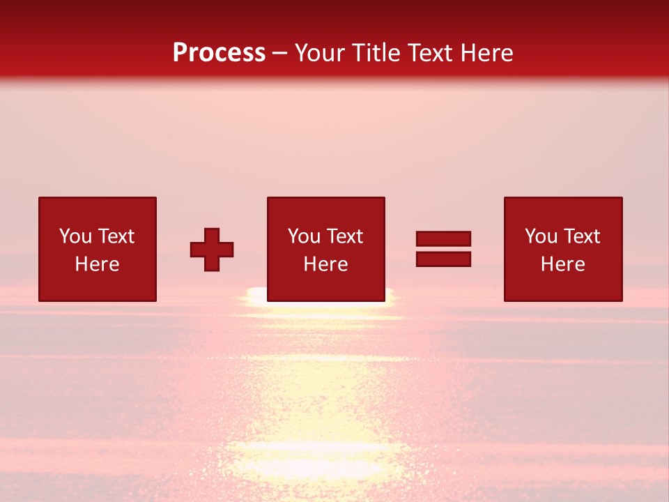 Reflection Shore Red PowerPoint Template