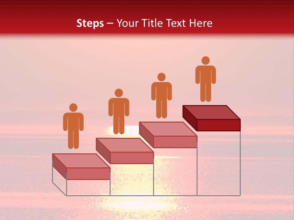 Reflection Shore Red PowerPoint Template