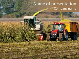 Harvesting Farmer Season PowerPoint Template